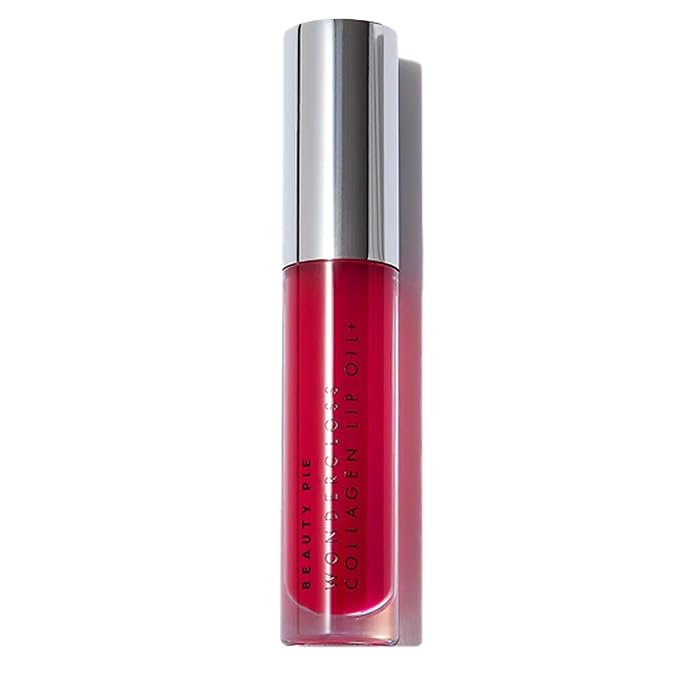 Beauty Pie Wondergloss Collagen Lip Oil + (Cherryo) – Hydrating, Plumping, Non-Sticky Gloss with Collagen AC Micro-Vectors & Cherry Oils