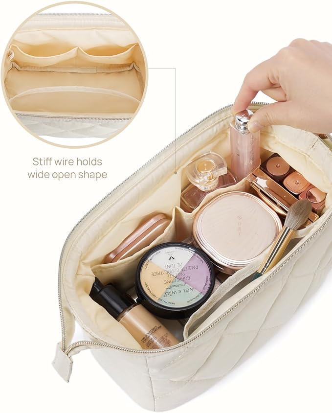 Telena puffer makeup bags for