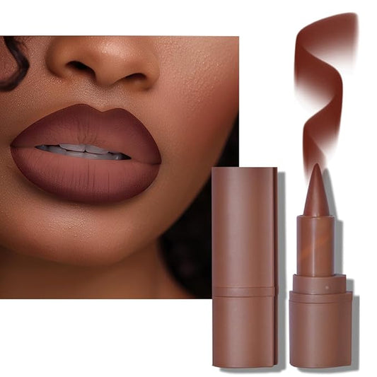 2-in-1 Gradient Lip Liner and Lipstick Lip Combo Set - Achieve Flawless Contour and Gradual Ombre Effect with Easy-to-Use Crayon Form and Cone Tip (03# Caramel brulee, 1 Count (Pack of 1))