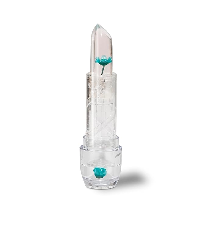 Blossom Zodiac Sign Vanilla Scented Moisturizing Roll-On Lip Gloss with Crystals + pH Technology Color Changing Crystal Strawberry Scented Lip Balm, 2 Pack Bundle, Taurus/Turquoise