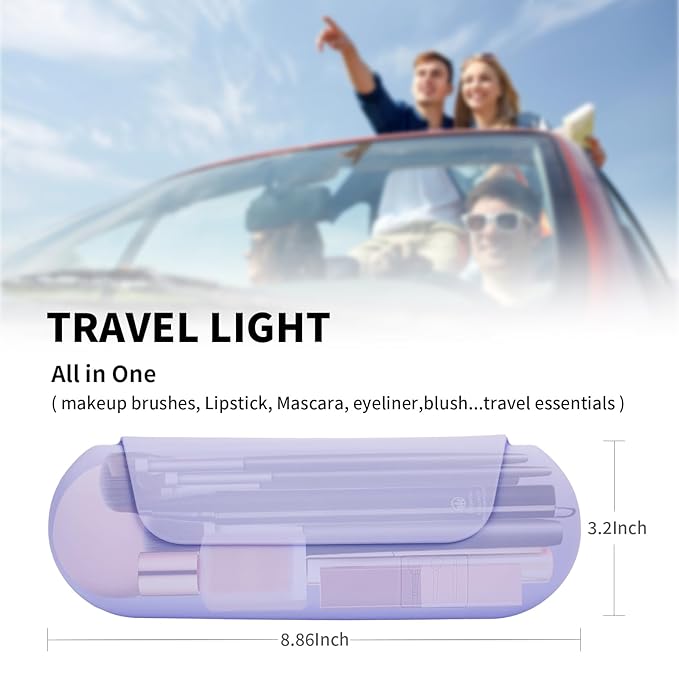 Silicone makeup brush holder travel