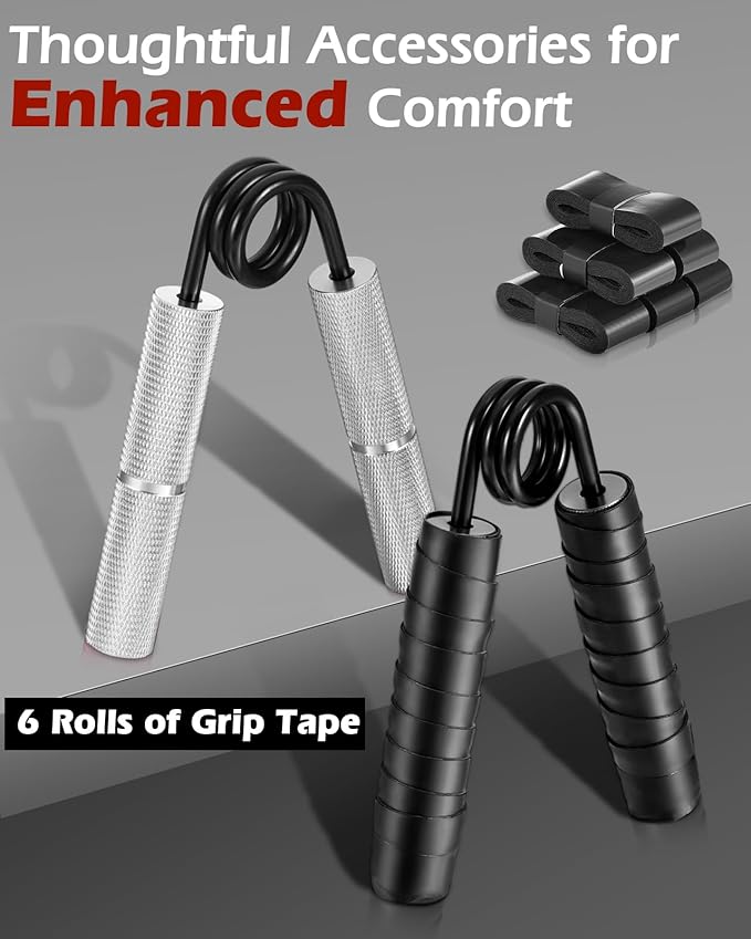 Grip Strength Trainer 6 Pack (50-350LB), No