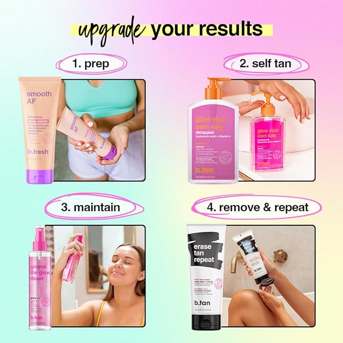 b.tan Clear Self Tan Gel & Tanning