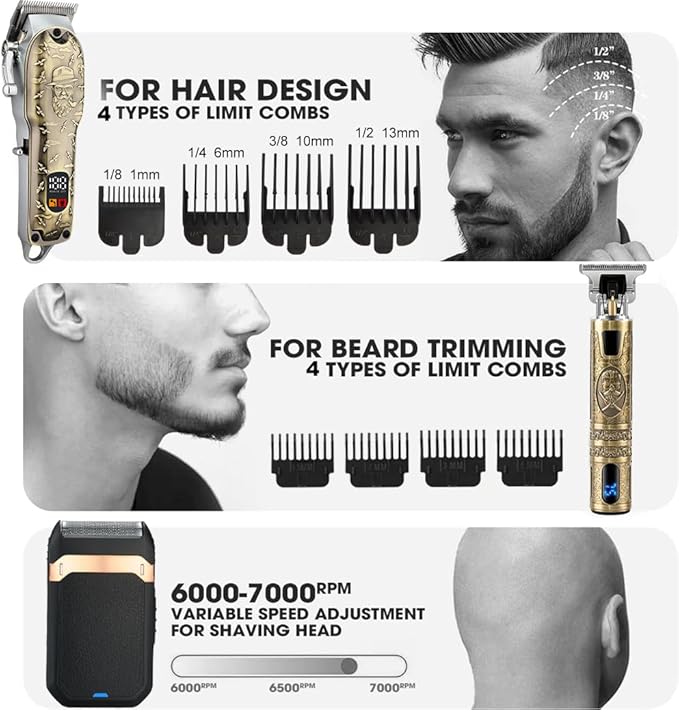 Hair Clippers Set for Men,