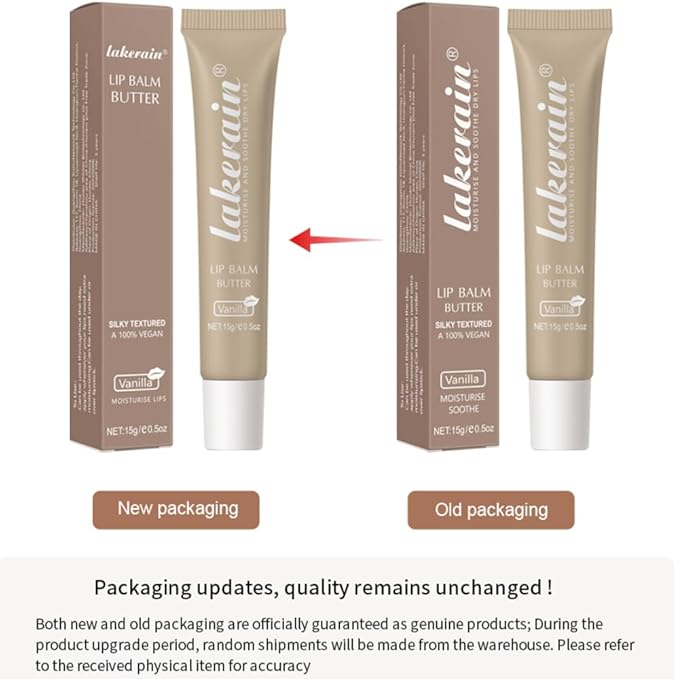 Tinted Lip Butter Balm - Tinted Moisture Gel Lip Gloss | Hydrating Glow Tinted Lip Care | Tinted Lip Stain (Vanilla, 01)