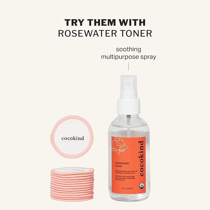 Cocokind reusable facial rounds, reusable