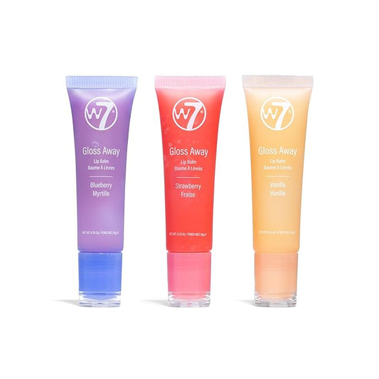 Wloss Away Lip Balm Trio - 3 Piece Vanilla, Strawberry 7 G