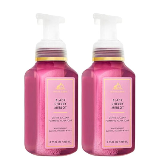 Bath and Body Works Gentle Foaming Hand Soap, Black Cherry Merlot 8.75 Ounce (2-Pack)