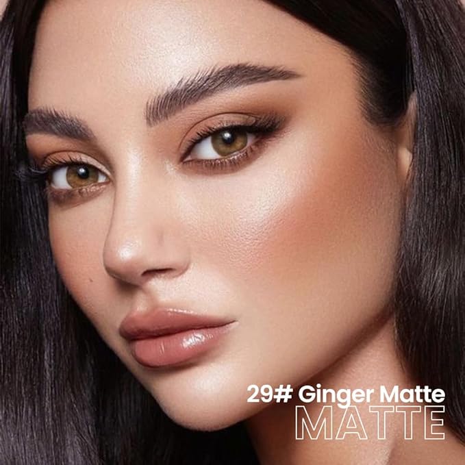 evpct 2Pcs Cream Eye Shadow Brightener Sticks Set for Eyes, Caramel Matte Pencil Eye shadow Applicator Stick Pen Palette Makeup Waterproof sombras en crema para ojos 25 + 29