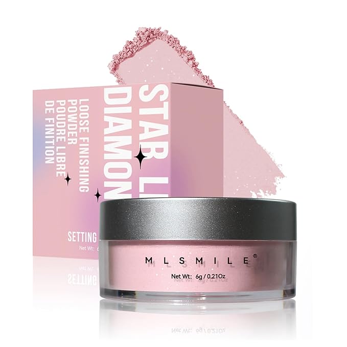 Oil Control Loose Powder Makeup Pink Translucent Setting