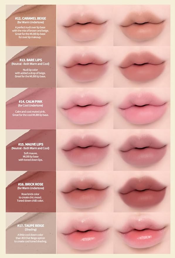 Heart Percent Dote On Mood Lip Pencil, Long-Lasting Creamy Lip Crayon Smooth Color Liner Retractable Lipstick Pencil 0.8g, #07. Dry Rose