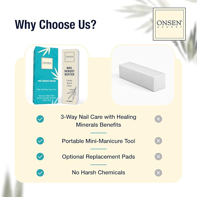 Professional nail buffer block |