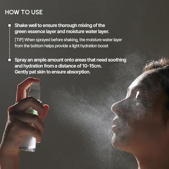 Parnell Cicamanu Serum Mist - Centella Asiatica, Hyaluronic Acid, Ceramide, LHA, Balancing Oil, Moisturizing and Soothing for Radiant Skin (1.69 Fl Oz / 50ml)