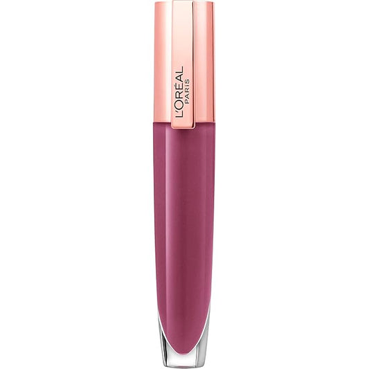 L'Oreal Paris Glow Paradise Hydrating Tinted Lip Balm-in-Gloss with Pomegranate Extract & Hyaluronic Acid, Ultra-Gentle, Non-Sticky Formula, Mademoiselle Mauve, 0.23 fl oz