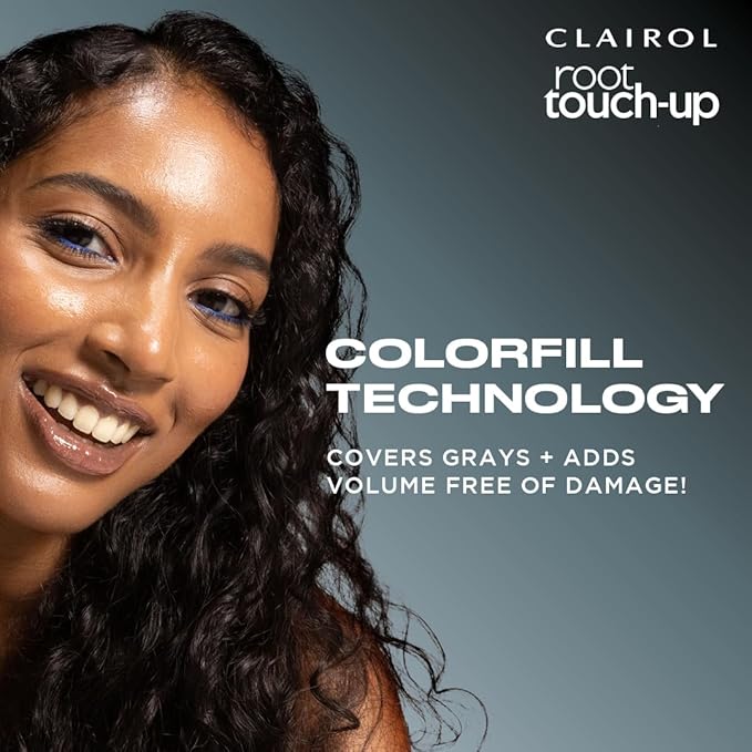 Clairol Root Touch-Up Color + Volume 2-in-1 Temporary Spray, Dark Brown Hair Color, Pack of 1