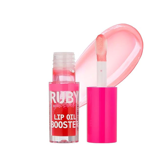 Ruby Kisses Lip Oil Booster, Hydrating Lip Gloss with Nourishing Natural Oil Blend, Jumbo Wand for Easy Application, Non-Sticky Formula