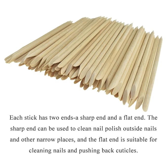 Hahiyo 4.5inches 100pcs orange wood