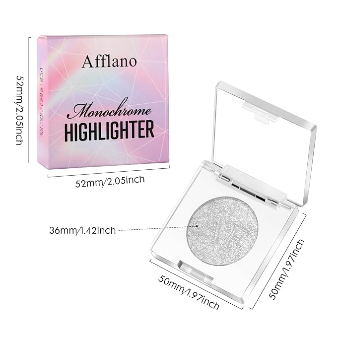 Highlighter Makeup Palette, Long Lasting New Formula, Pearlescent Pearlescent Shimmer