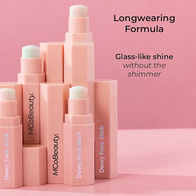 MCoBeauty Dewy Face Stick, Pearlescent, Natural Looking Glassy-Glow, Face