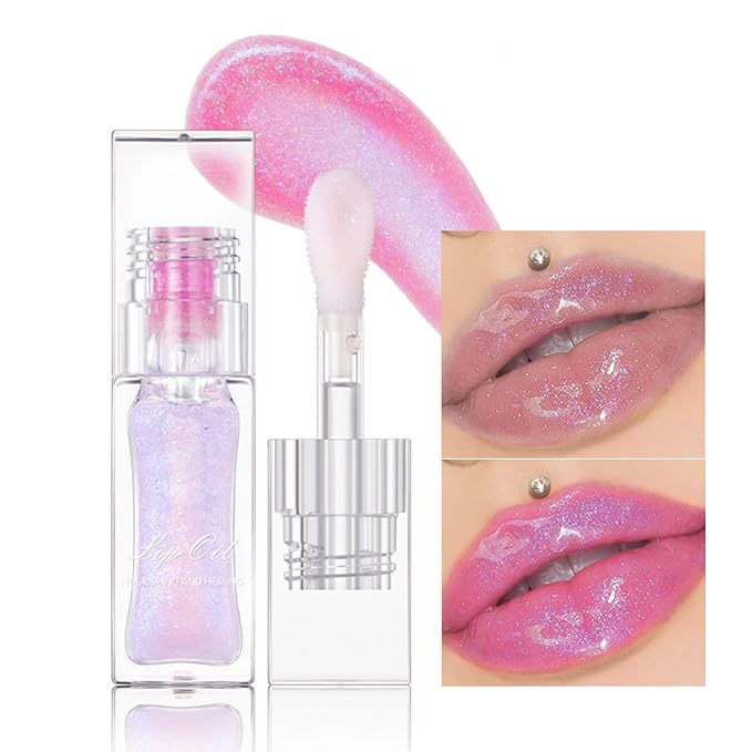 Erinde Magic Color Changing Lip Oil, Moisturizing Lip