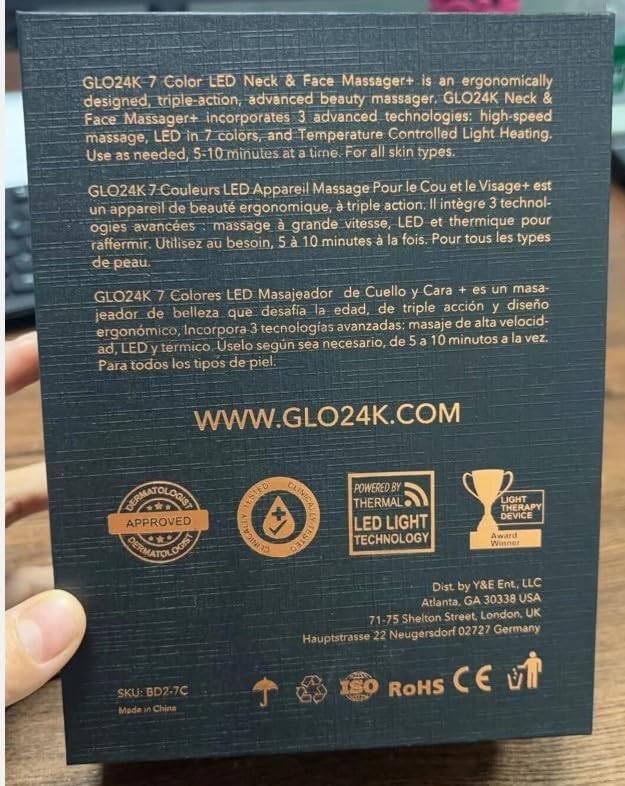 Glo24k 7 color light skin