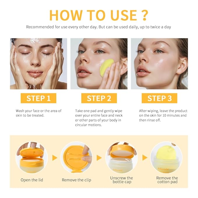 Kojic acid turmeric cleansing pads,