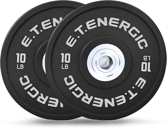 10LB/25LB/35LB/45LB/55LB Bumper Plates Odorless with 2" Opening Olympic