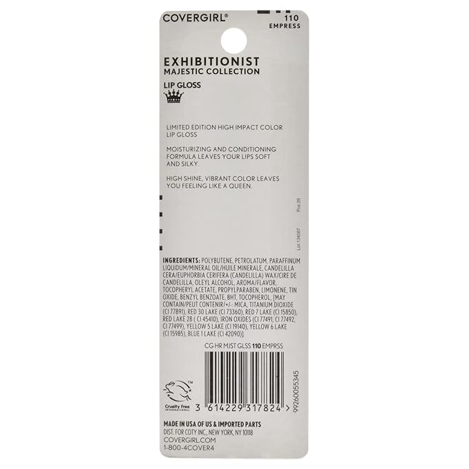 CoverGirl Exhibitionist Majesty Lip Gloss - Empress Lip Gloss Women 0.12 oz