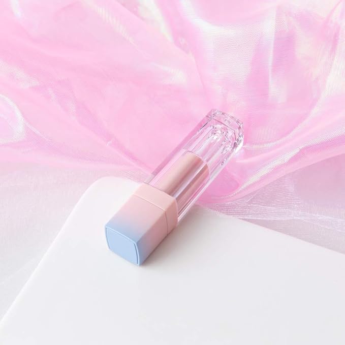 Starshine 10 Pack Gradient Pink Blue 8ml Empty Lip Gloss Tube Lip Balm Container DIY Refillable Travel Size Cosmetic Makeup Sample Bottle With Wand And Stopper