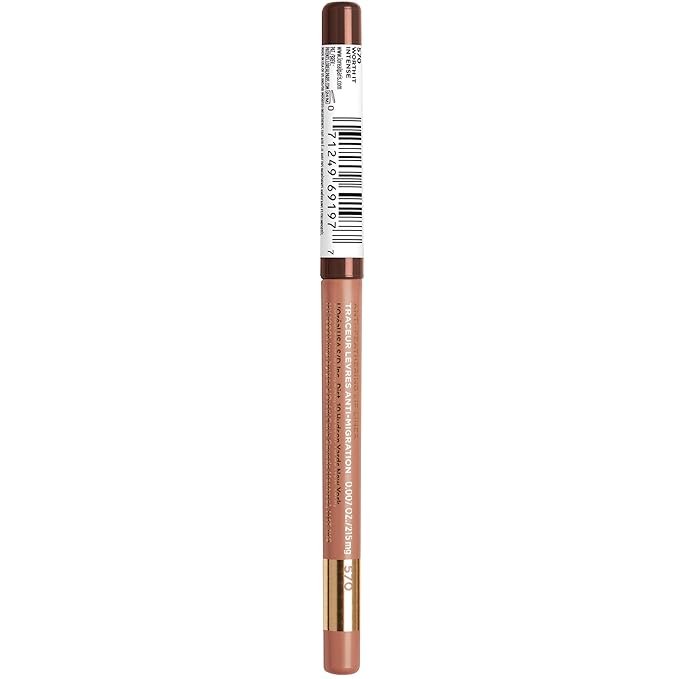 L'Oreal Paris Colour Riche Lip Liner Pencil, Creamy Pencil with Omega 3 and Vitamin E, 570 Worth It Intense, Brown Lip Liner, 0.01 Oz