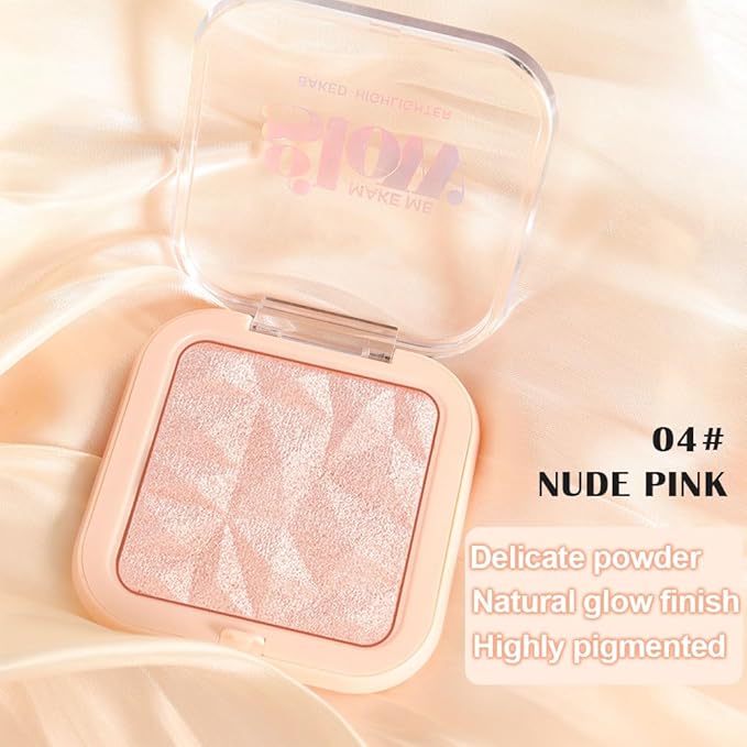 evpct Nude Pink Face Highlighter Makeup Shimmer Glitter