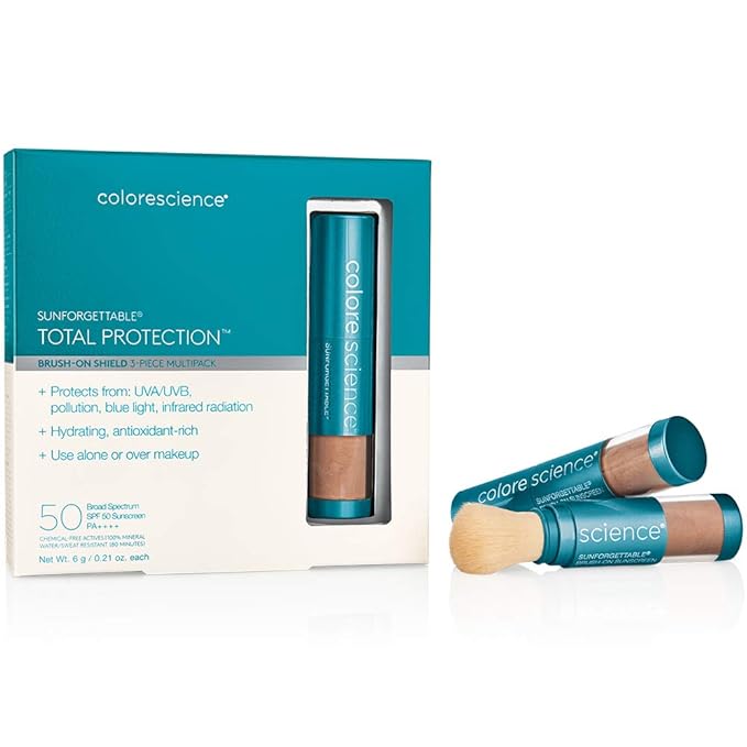 Colorescience Sunforgettable Total Protection Brush-On Shield SPF 50 Multipack - DEEP