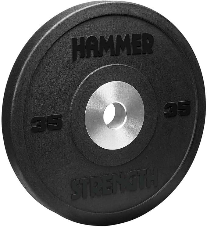 Hammer Strength 35Lb Black Premium Rubber Bumper Plate