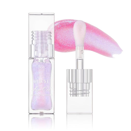 Magic Color Changing Moisturizing Lip Glow Oil Plumping Glimmer Glow Lipstick, Hydrating Lip Gloss Lip Care, Long Lasting Non-sticky Fresh Texture Lip Oil (Color Changing 03)