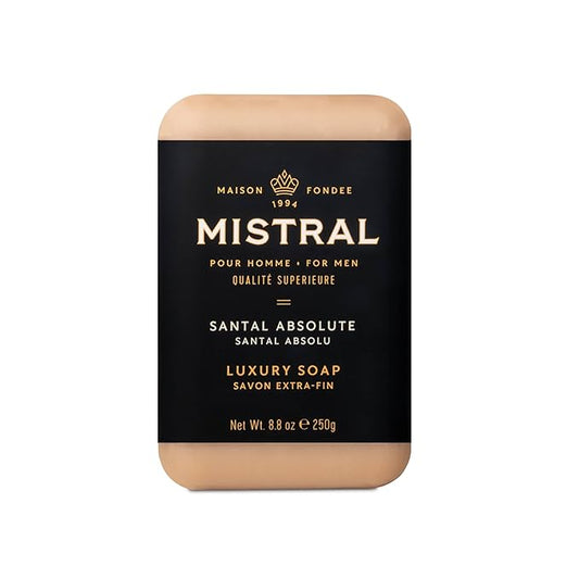 Mistral Bar Soap, Santal Absolute, Large Bar