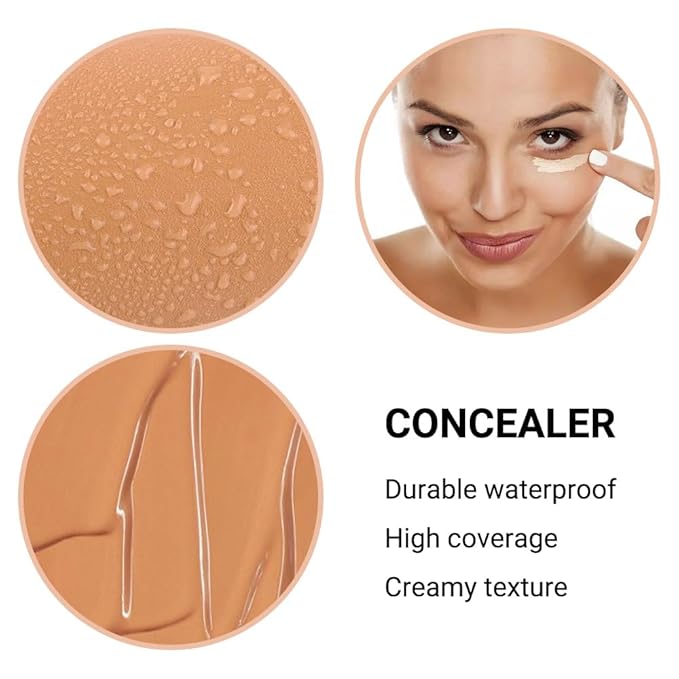 1 Pack Matte Oil Free Concealer Foundation Cream,Professional
