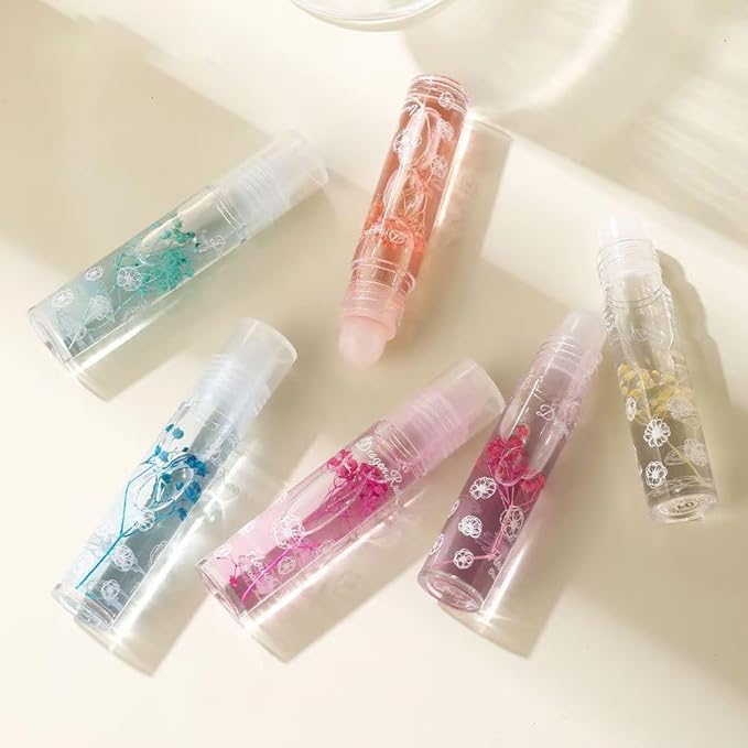Petansy Flower Jelly Lip Oil Set 6 Packs Long