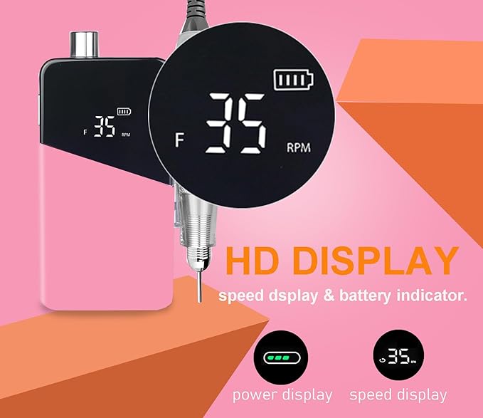 Professional Nail Drill ,OBEEGOO Rechargeable