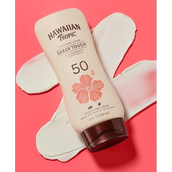 Hawaiian Tropic Sheer Touch Lotion SPF 50 Sunscreen-8 oz