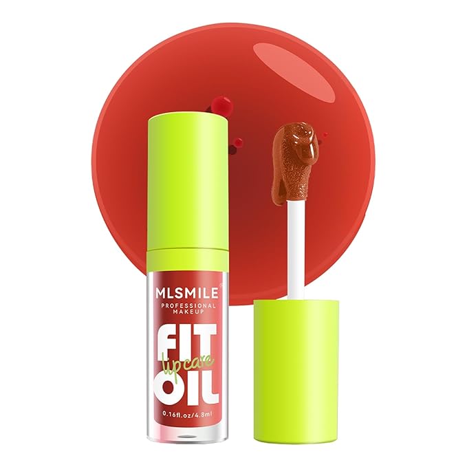 Lip Oil Lip Glaze, Soft Brush Head Hydrating Lip Glow Oil,Shiny Transparent Lip Gloss Plumping,Long Lasting Nourishing Non-sticky Fresh Clear Smooth Lip Care