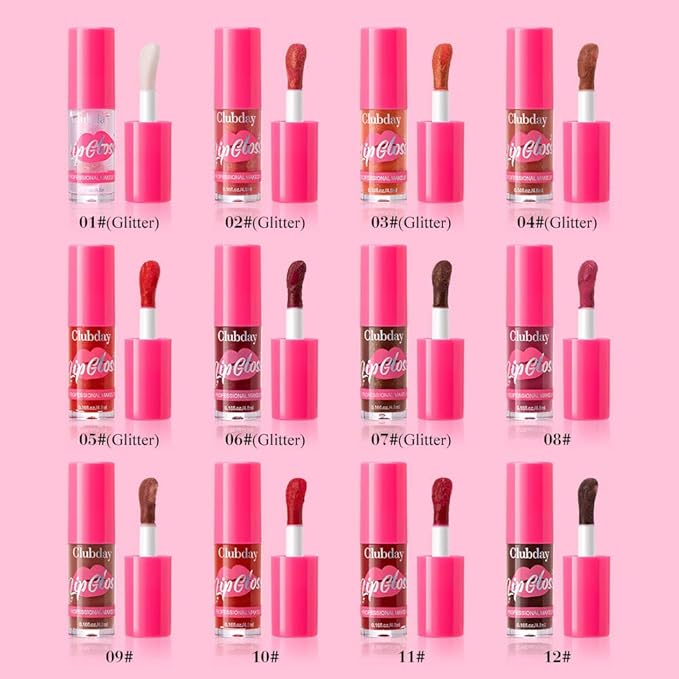 Reddish Orange Lip Gloss Lip Plumper Gloss Glitter Tinted Plumping Lip Gloss For Women Hydrating Long Lasting Shimmer Moisturizing Glossy Non Sticky lip gloss (03# Super-neutral)