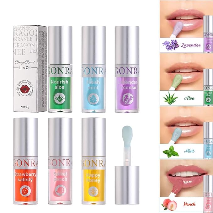 AKARY Hydrating Lip Glow Oil with Big Brush Lip 03 L