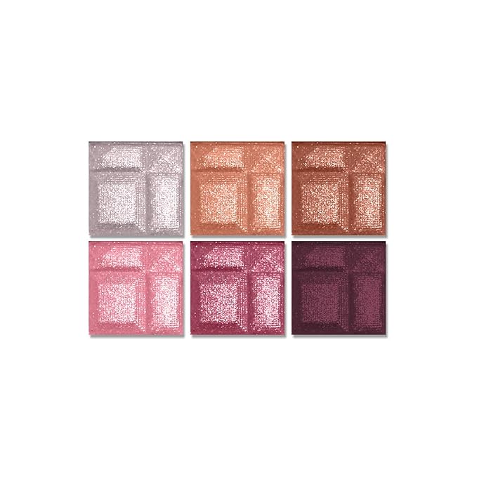 L.A. COLORS 6 Color Eyeshadow, Delicate CES463