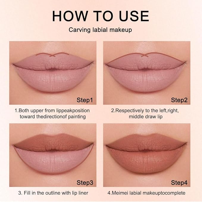 12 Colors lip liner pencils, Modern Classic Lip Liner, Lip Liner Pigmented Vegan Matte, Lasting Finish Lip Liner, Luxurious Creamy Long Lasting Lip Liner, Prevents Feathering and Fading, (02)