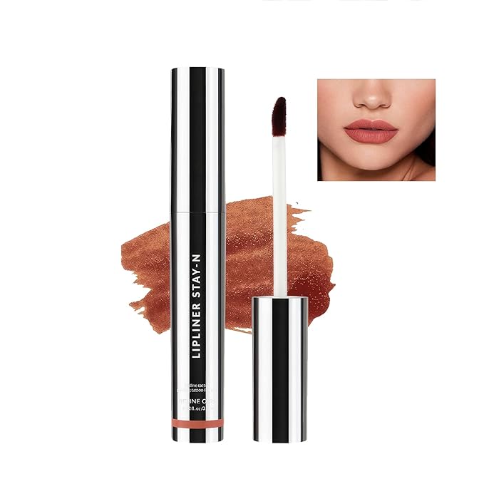 Peel Off Lip Liner Stain – Velvet Lip Glkoss Long-Lasting, Moisturizing & Non-Sticky Matte Lip Lacquer, Pigmented, Smudge-Proof Liquid Lipgloss (maple)