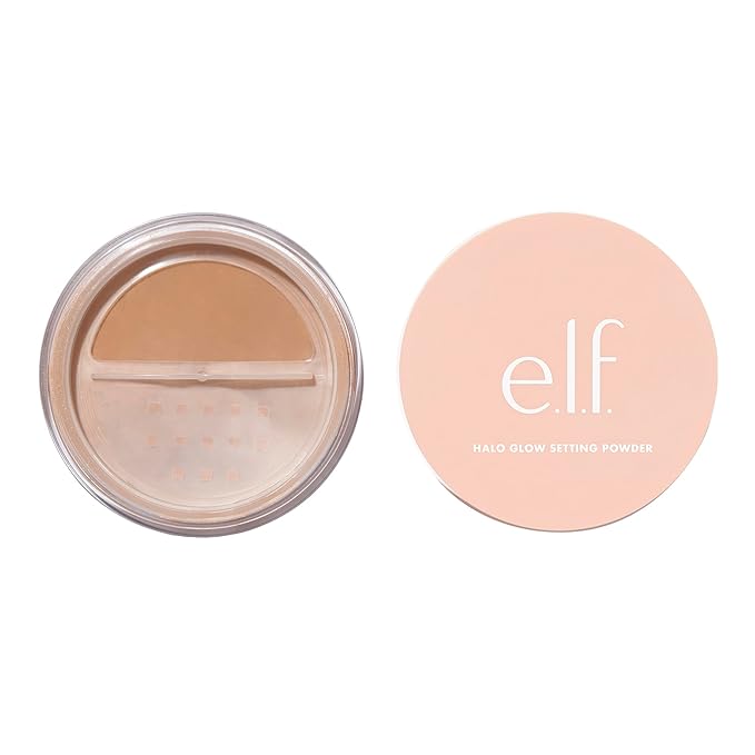 e.l.f. Halo Glow Setting Powder, Smooths The Look Medium Beige