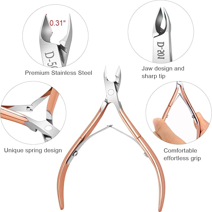4 Packs Cuticle Nipper, Premium