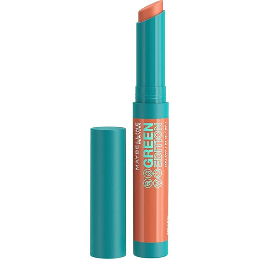 Maybelline Green Edition Balmy Lip Blush, Formulated With Mango Oil, Desert, Yellow Nude, 1 Count