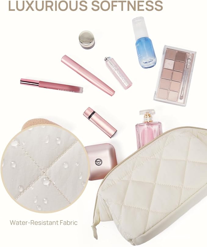 Telena puffer makeup bags for