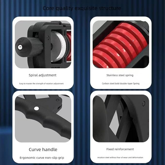 Grip Strengthener Adjustable Resistance 11-270 lbs Forearm Exercise